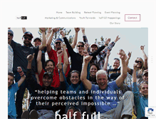 Tablet Screenshot of half-full.com